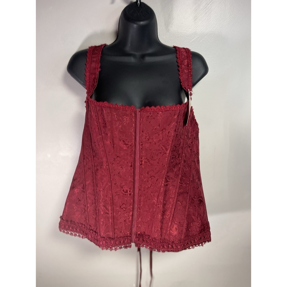 ICollection Corset Racerback Brocade Lace Ties Front Lace Scarlett Size 42
